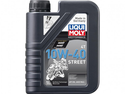 Huile moteur 4T Street Minérale 1L API SN JASO MA2 SAE 10W40