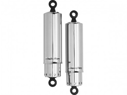 412 Series Covered Twin Shocks Chrome 11"